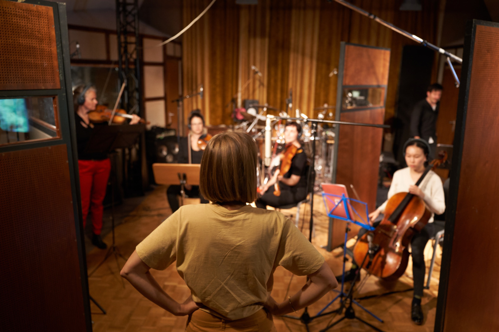 Miriam Hanika und Ensemble, Aufnahmen zu "Wurzeln & Flügel", Mastermix Studio